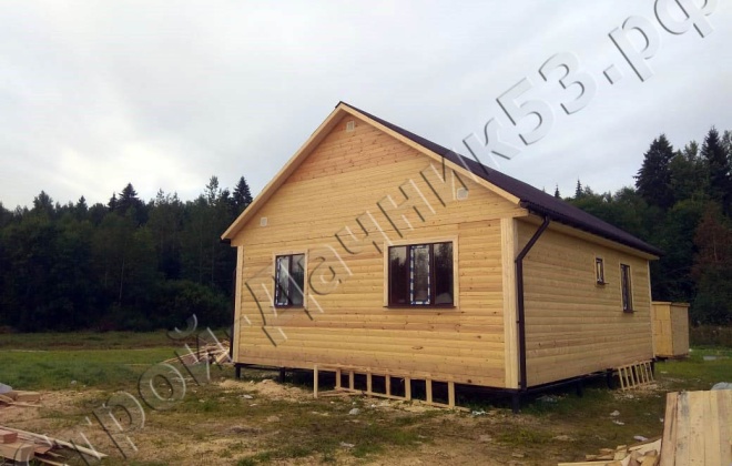 3 Брусовой дом ОД-8, 7×9, 63 м², Ленингрдаская область, Лужский район, Посёлок Мшинская (2)